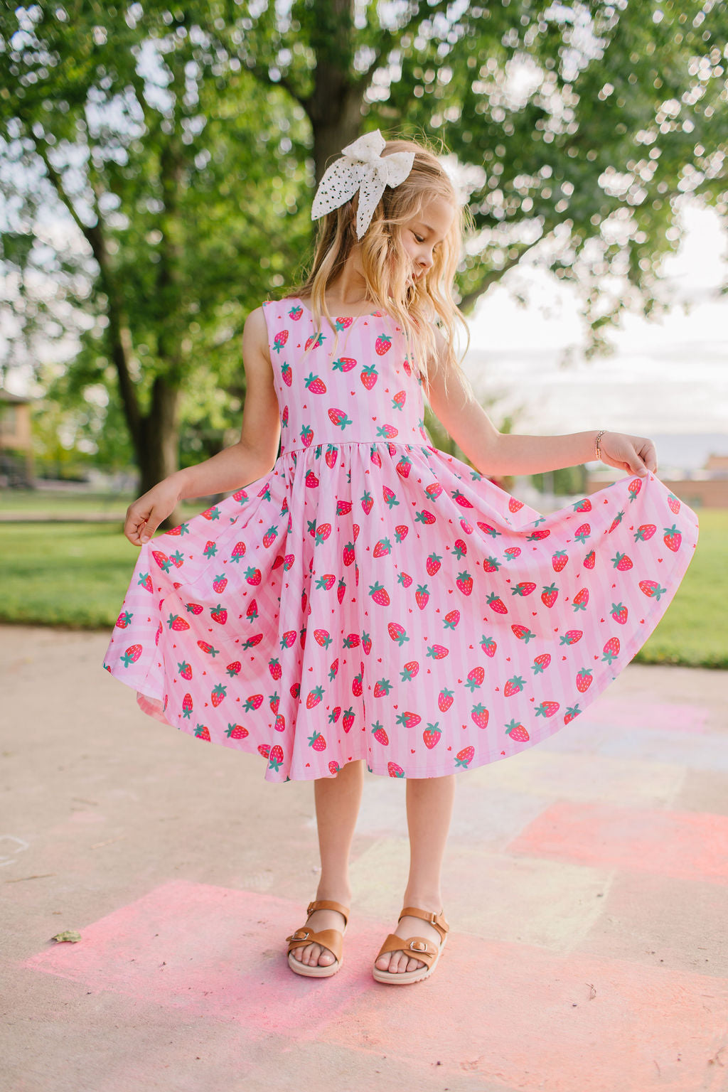 Tank Dress in Strawberry Dream 3