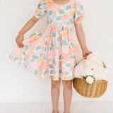 Puff Dress in Soft Floral