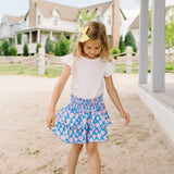 Ruffle Skort in Strawberry