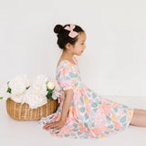 Puff Dress in Soft Floral