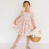 Puff Dress in Soft Floral