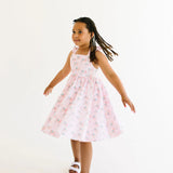 Rosita Dress in Pink Flags