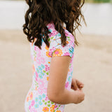 Zoey Swim in Pink Flowers