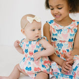 Maylen Poplin Bubble in Patriotic Bows