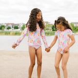 Mia Swim in Pink Flowers