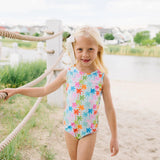 Lucy Swim in Palm Tree