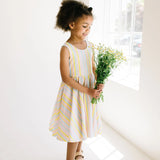 Tank Dress in Pastel Stripe