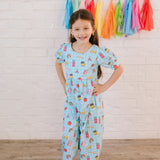 Puff Leggy Romper in Back To School