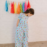 Puff Leggy Romper in Back To School