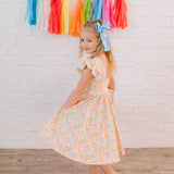 Olivia Dress in Primary Rainbow