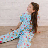 Puff Leggy Romper in Back To School