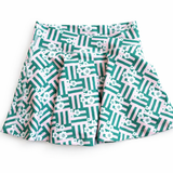 Ashlyn Athletic Skort in Wildflower Grid