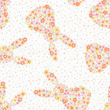 2 piece Short Sleeve Bamboo Pajama in Ditsy Bunny