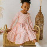 Gwendolyn Ruffle Dress in Petal Pop