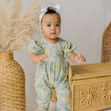 Puffed Rosie Romper in Sunlit Sage