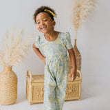 Puff Leggy Romper in Sunlit Sage