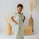 Puff Leggy Romper in Sunlit Sage