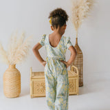 Puff Leggy Romper in Sunlit Sage