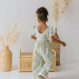 Puff Leggy Romper in Sunlit Sage
