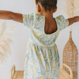 Puff Leggy Romper in Sunlit Sage