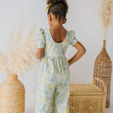 Puff Leggy Romper in Sunlit Sage