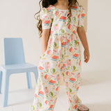 Puff Leggy Romper in School Vibes