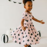 Puff Dress in Black Cat
