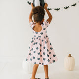 Puff Dress in Black Cat