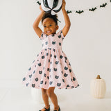 Puff Dress in Black Cat