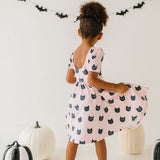 Puff Dress in Black Cat