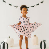 Puff Dress in Black Cat