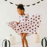 Puff Dress in Black Cat