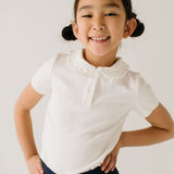 Classic Ruffled Collar Short Sleeve Polo Shirt