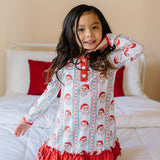 Lounge Dress in Vintage Santa