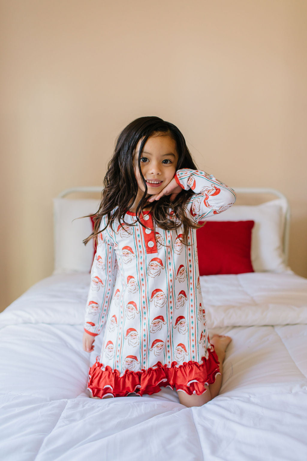 Lounge Dress in Vintage Santa