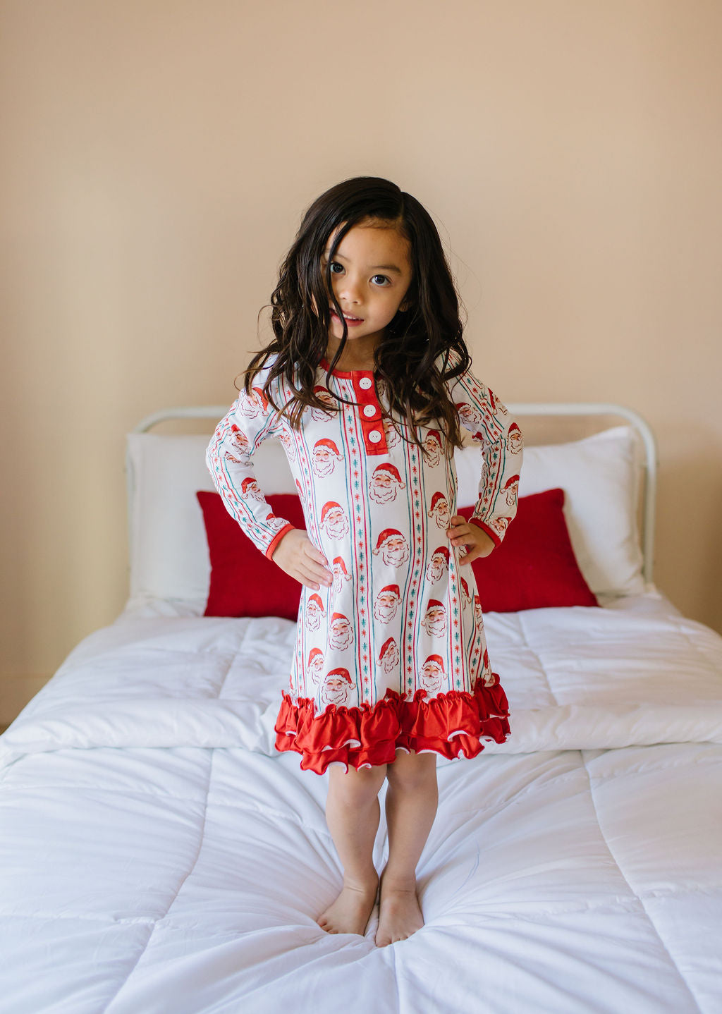 Lounge Dress in Vintage Santa