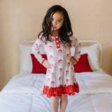 Lounge Dress in Vintage Santa