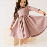 Rubina Dress in Mauve