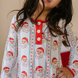 Lounge Dress in Vintage Santa
