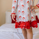 Lounge Dress in Vintage Santa