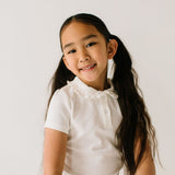 Classic Ruffled Collar Short Sleeve Polo Shirt