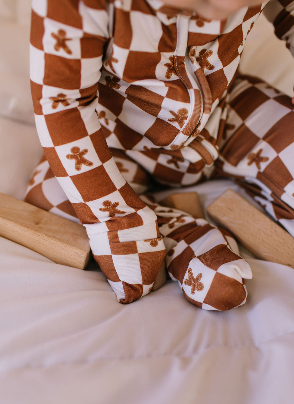 Zippy Bamboo Baby PJ in Gingerbread