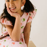 Olivia Dress in Apple A Day