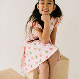 Olivia Dress in Apple A Day