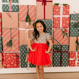 Aura Tulle Dress in Lattice Tree