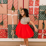 Aura Tulle Dress in Lattice Tree