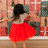 Aura Tulle Dress in Lattice Tree