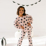 Lounge Wear Set in Black Cat