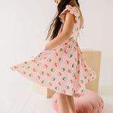 Olivia Dress in Apple A Day