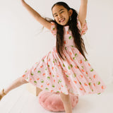 Olivia Dress in Apple A Day